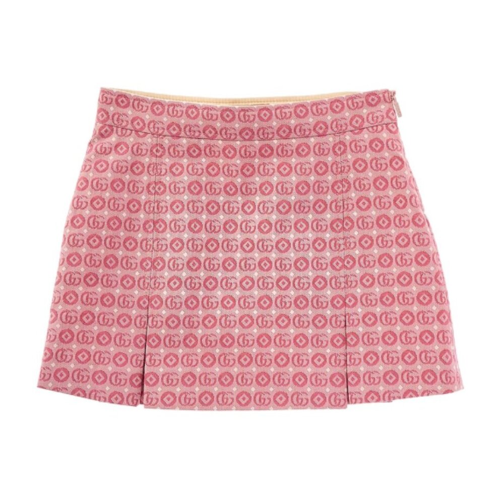 NWOT Gucci Kids Red Logo Jacquard Mini Skirt 8 Yrs